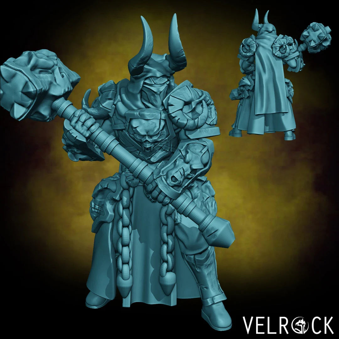 Death Knight Miniature | A Must-Have For Miniature Collectors - Tabletop RPG & D&D miniature. Perfect for wargaming & collect