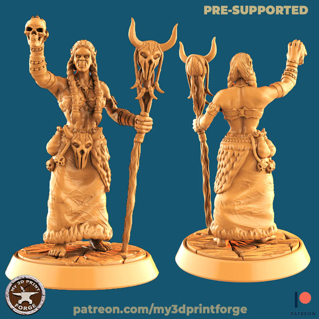 Orc Warband Miniature | Great For Fantasy Rpgs - Tabletop RPG & D&D miniature. Perfect for wargaming & collectors.