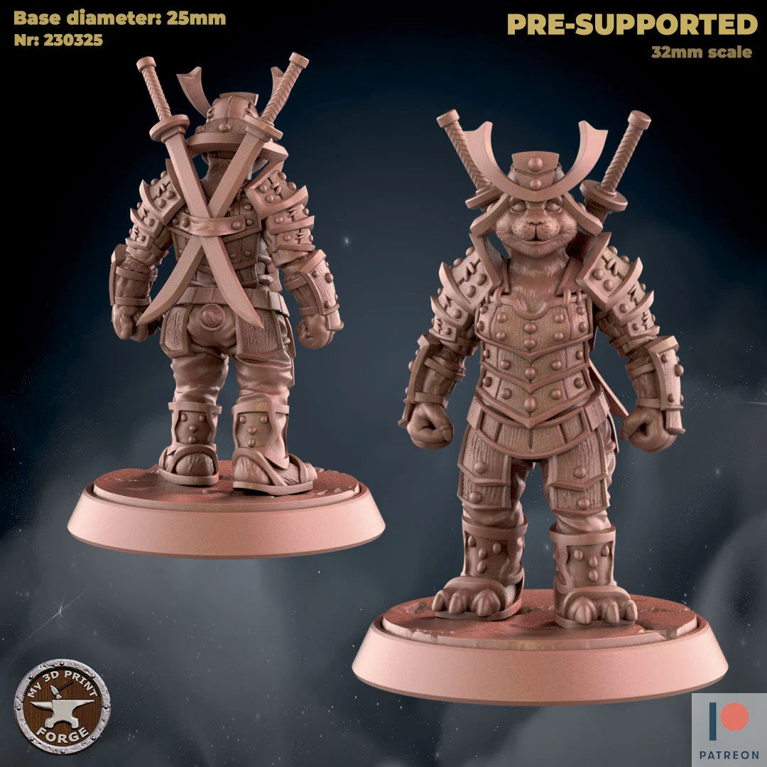 Female Panda-Folk Warrior Miniature | Epic Addition To Any Game - Tabletop RPG & D&D miniature. Perfect for wargaming & colle