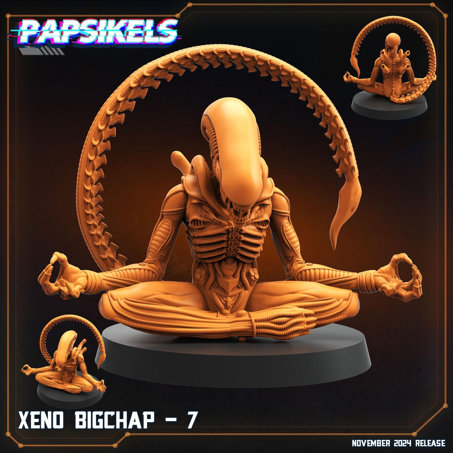 Xeno Bigchap Miniatures by Papsikels Miniatures Dnd, Movies, Horror Films, Tabletop Miniature, Aliens, Sci Fi.