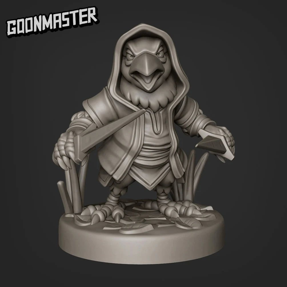 Kenku Ranger, Ninja Miniature | B - Tabletop RPG & D&D miniature. Perfect for wargaming & collectors