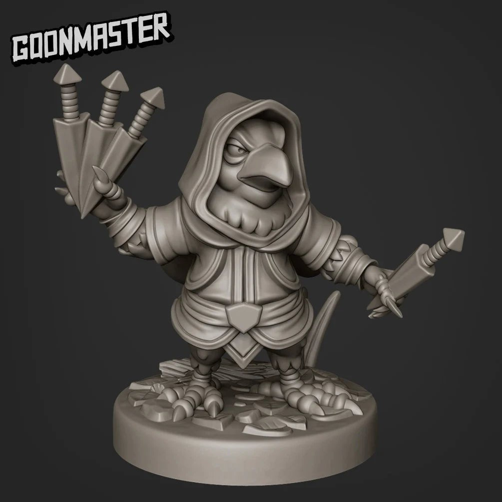 Kenku Ranger, Ninja Miniature | E - Tabletop RPG & D&D miniature. Perfect for wargaming & collectors