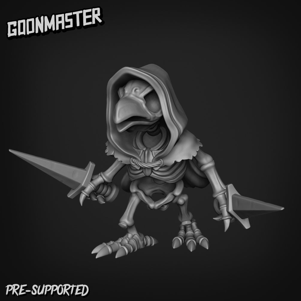 Kenku Skeleton Miniature | B - Tabletop RPG & D&D miniature. Perfect for wargaming & collectors
