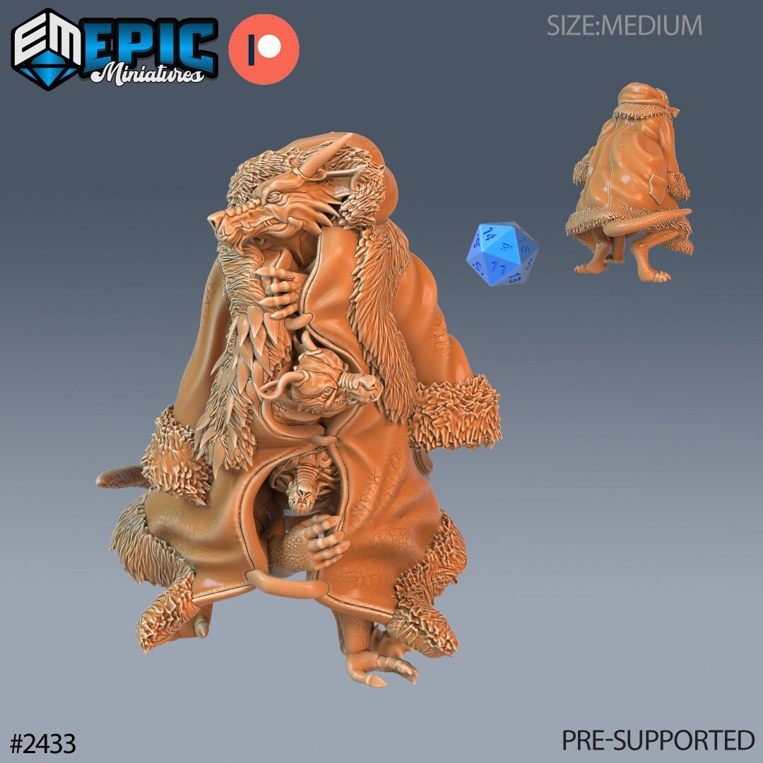 Winter Kobold Miniature set | A - Tabletop RPG & D&D miniature. Perfect for wargaming & collectors