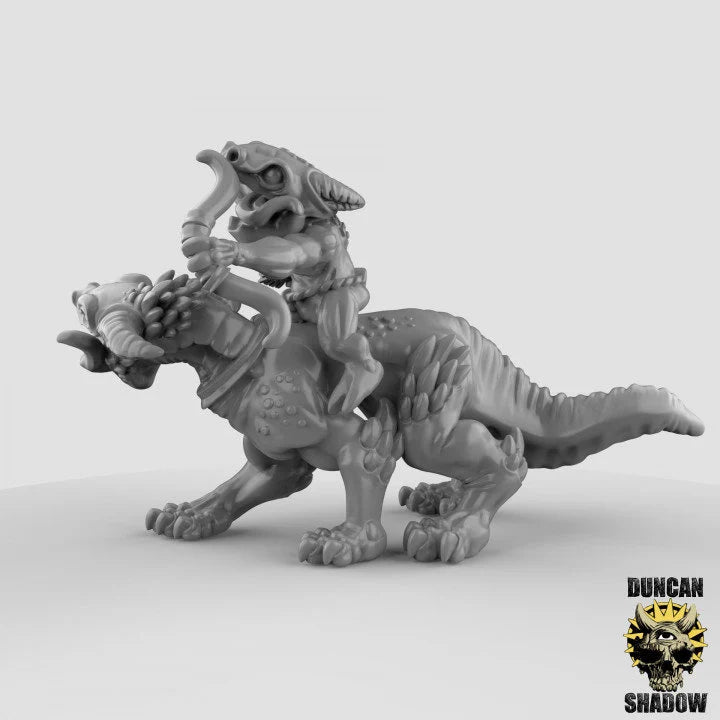 Kobold Miniature Mounted Riders | C - Tabletop RPG & D&D miniature. Perfect for wargaming & collectors