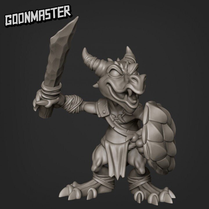 Kobold Spearmen Miniature | B - Tabletop RPG & D&D miniature. Perfect for wargaming & collectors