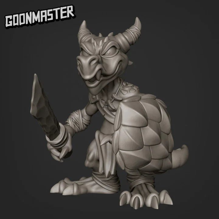 Kobold Spearmen Miniature | C - Tabletop RPG & D&D miniature. Perfect for wargaming & collectors
