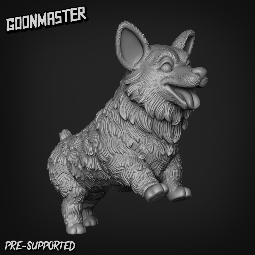 Large Corgi Miniature | C - Tabletop RPG & D&D miniature. Perfect for wargaming & collectors