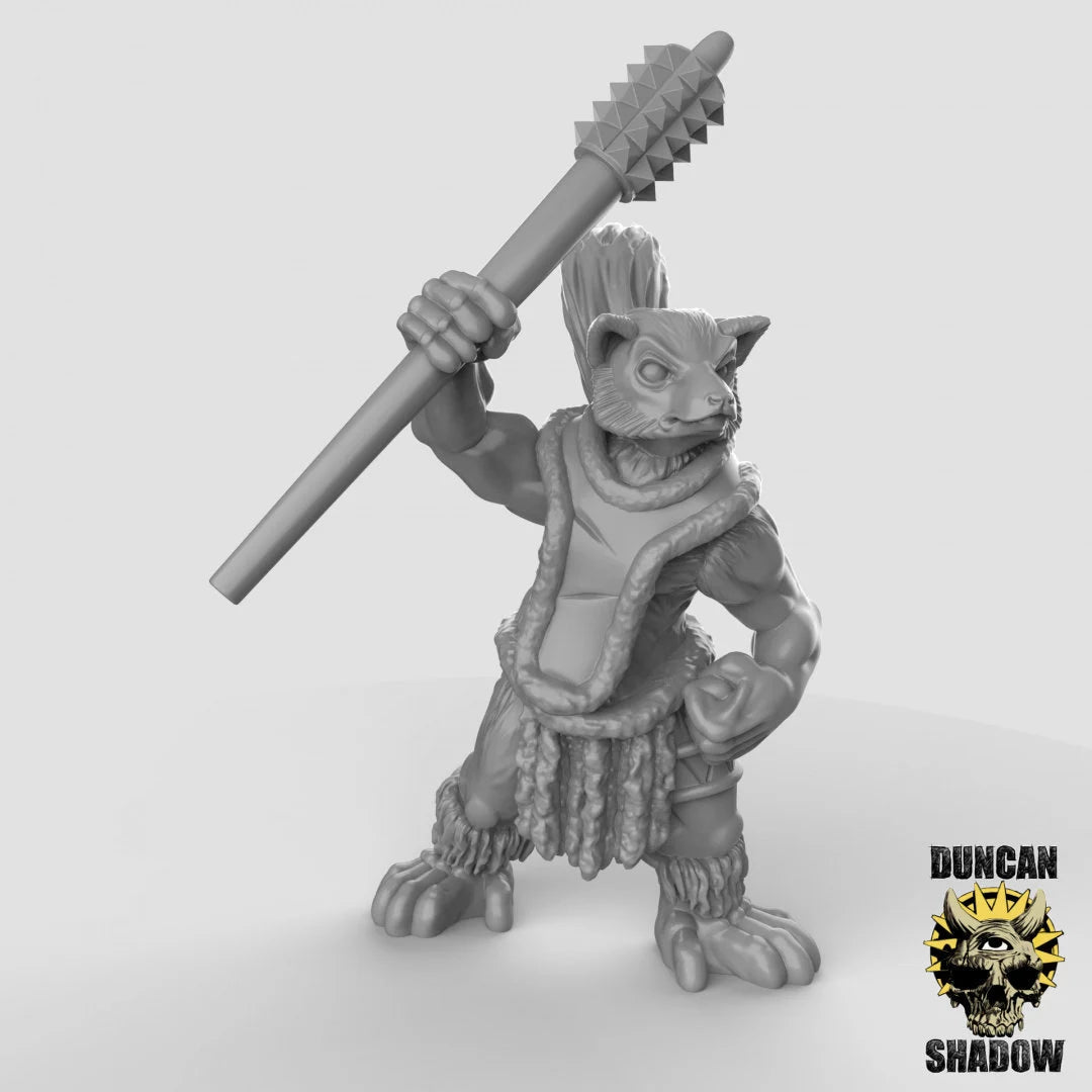 Leema fighter Miniature | B - Tabletop RPG & D&D miniature. Perfect for wargaming & collectors