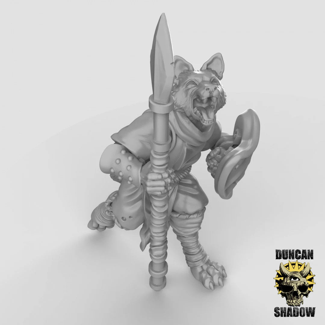 Leema Spearmen Miniature | A - Tabletop RPG & D&D miniature. Perfect for wargaming & collectors