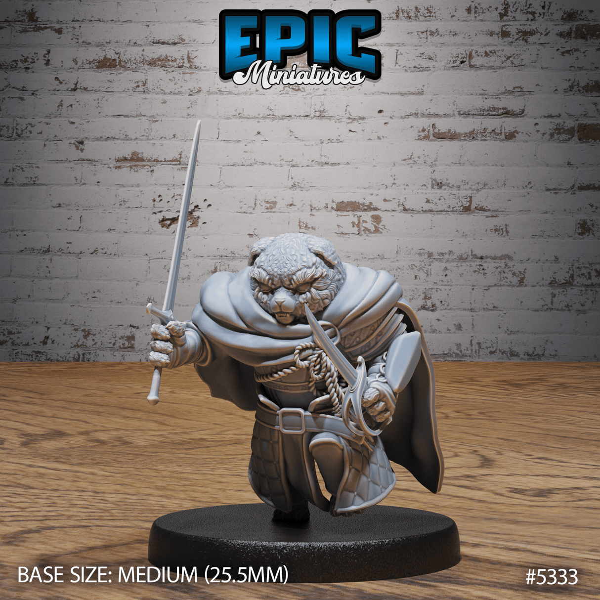 Legendary Teddy Knight Miniature | C - Tabletop RPG & D&D miniature. Perfect for wargaming & collectors