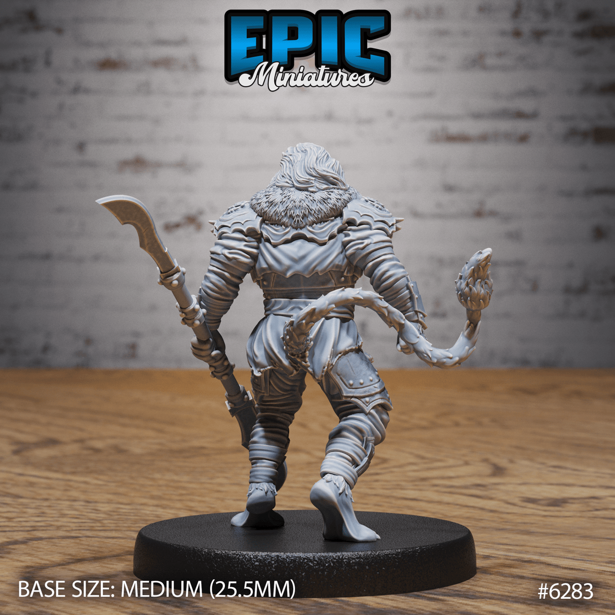 Lionfolk barbarians Miniature | A - Tabletop RPG & D&D miniature. Perfect for wargaming & collectors