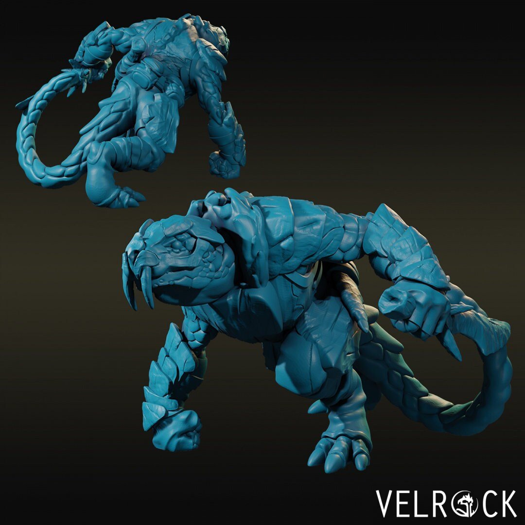 Lizardmen Miniature | C - Tabletop RPG & D&D miniature. Perfect for wargaming & collectors