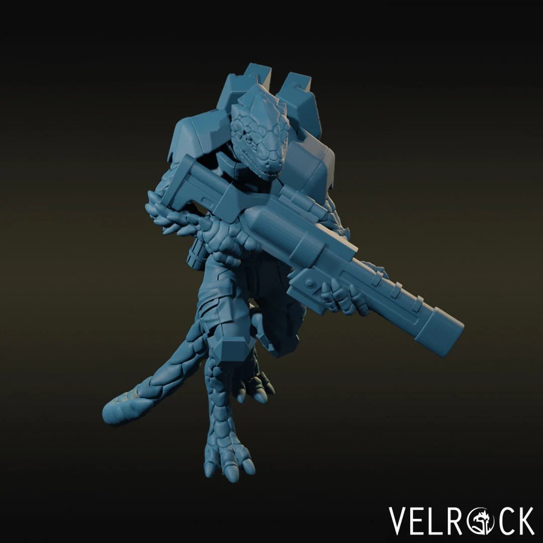 Lizardmen Recon Miniature | B - Tabletop RPG & D&D miniature. Perfect for wargaming & collectors