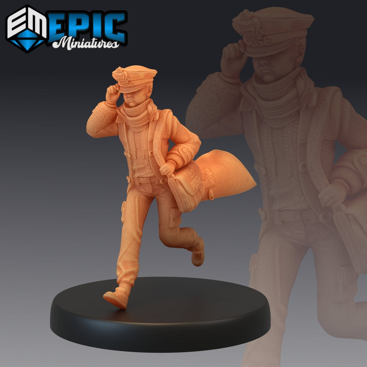 Mailboy NPC Miniature | 2120 - Tabletop RPG & D&D miniature. Perfect for wargaming & collectors