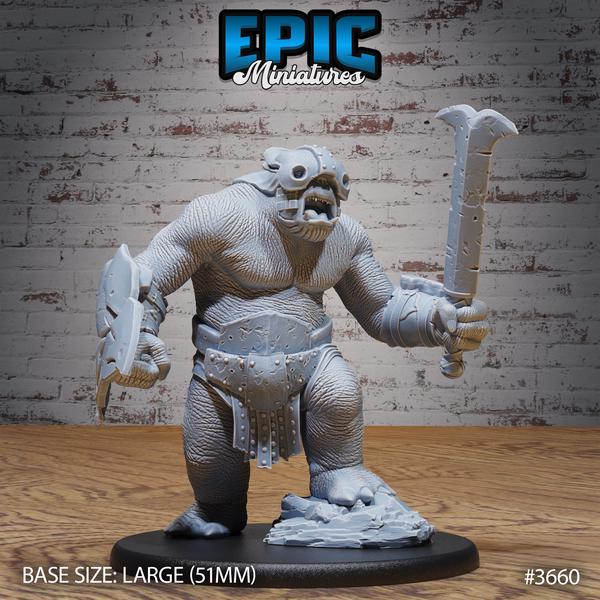 Marauder Troll Miniature | 3660 - Tabletop RPG & D&D miniature. Perfect for wargaming & collectors