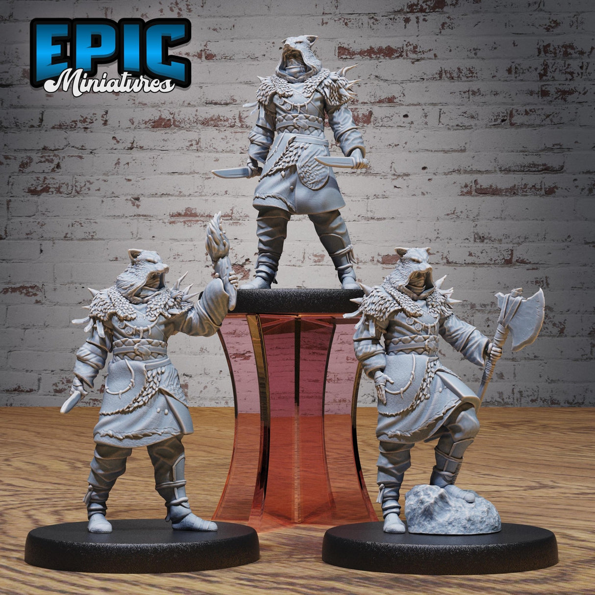 Masked Bandit, Nordic Warriors Miniatures set | Full Set All Models - Tabletop RPG & D&D miniature. Perfect for wargaming & collectors