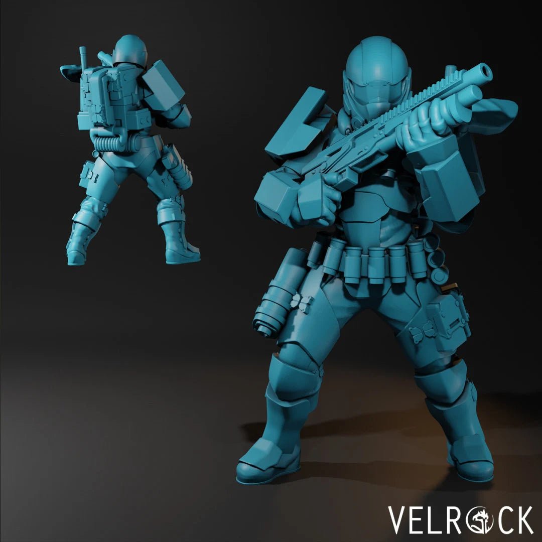 Mercenery, Bounty hunters Miniature | D - Tabletop RPG & D&D miniature. Perfect for wargaming & collectors