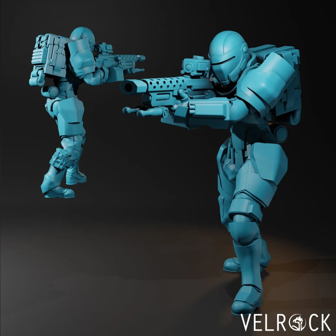 Mercenery, Bounty hunters Miniature | B - Tabletop RPG & D&D miniature. Perfect for wargaming & collectors
