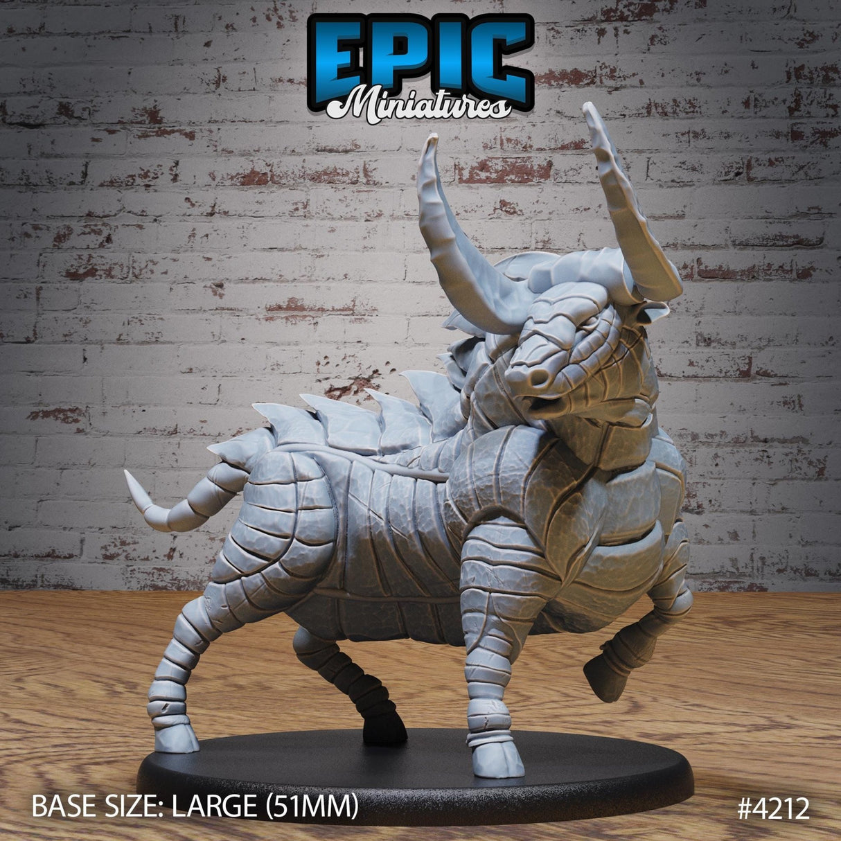 Metal Bull Gorgon Miniature | 4212 - Tabletop RPG & D&D miniature. Perfect for wargaming & collectors