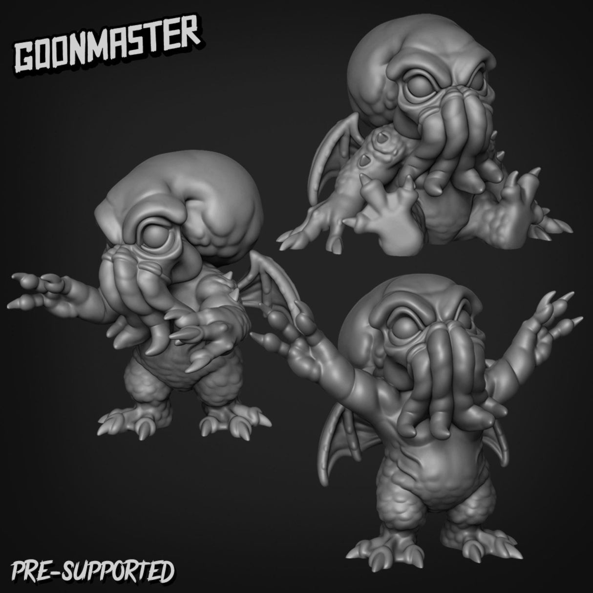Mind flayer bundle Miniature | 28mm - Tabletop RPG & D&D miniature. Perfect for wargaming & collectors