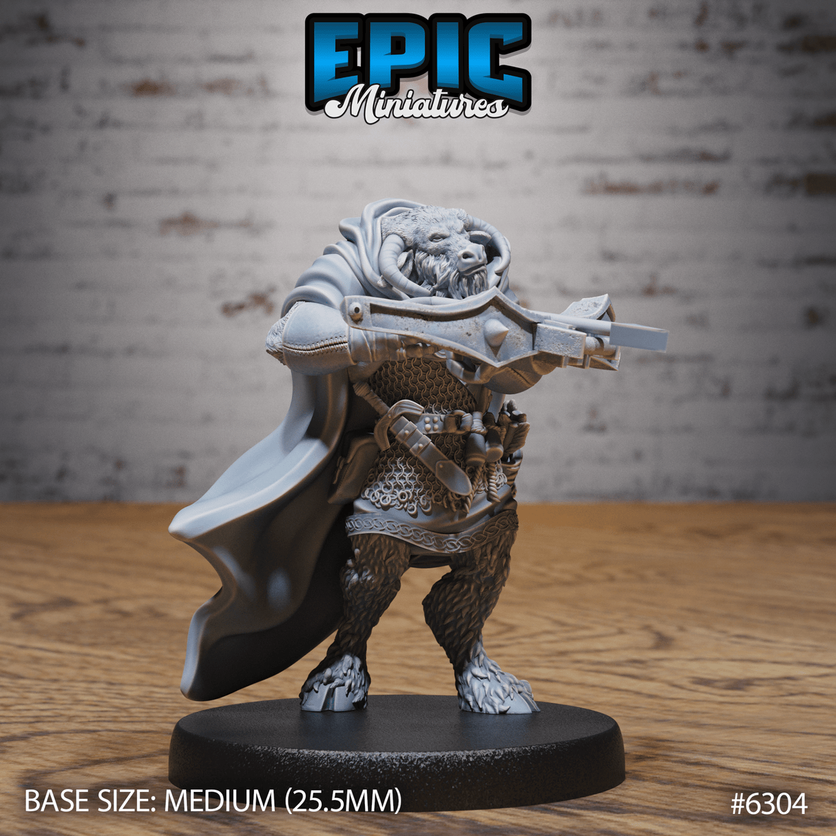 Minotaur Adventure Miniature | A - Tabletop RPG & D&D miniature. Perfect for wargaming & collectors