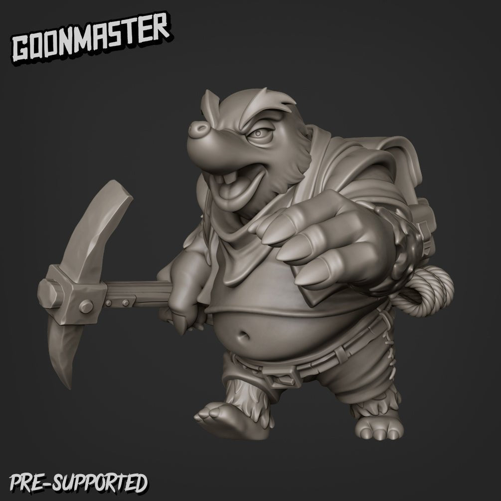 Mole Folk Miniature | F - Tabletop RPG & D&D miniature. Perfect for wargaming & collectors