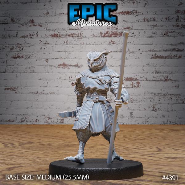 Monk Owl Folk Tavern Miniature | 4391 - Tabletop RPG & D&D miniature. Perfect for wargaming & collectors