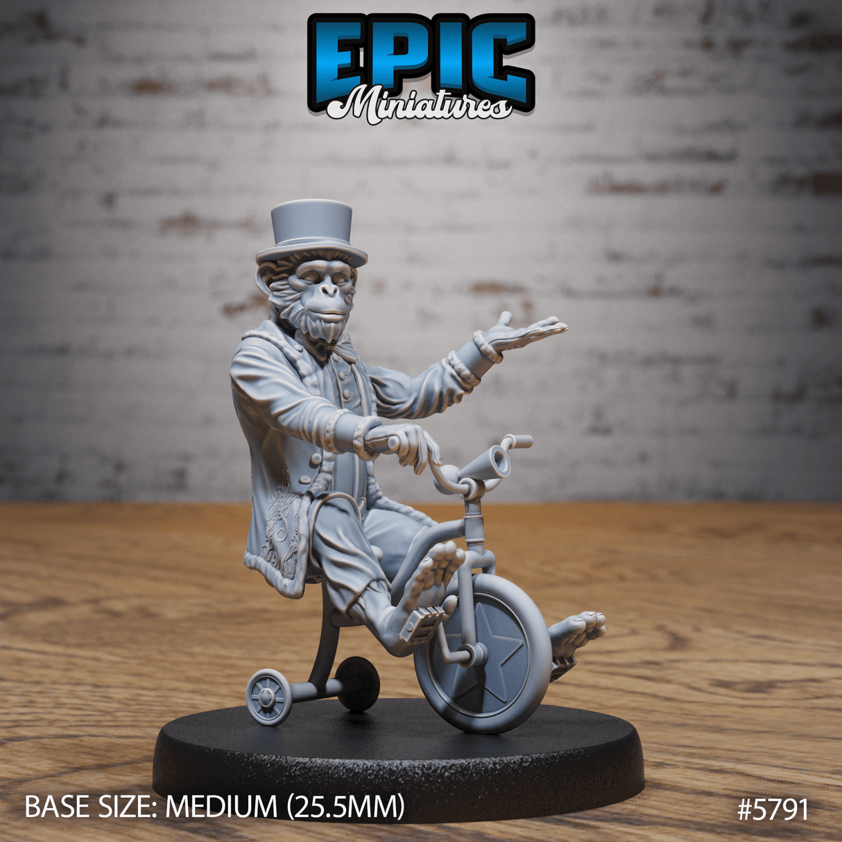 Monkey Director Miniature | Set of 3 - Tabletop RPG & D&D miniature. Perfect for wargaming & collectors