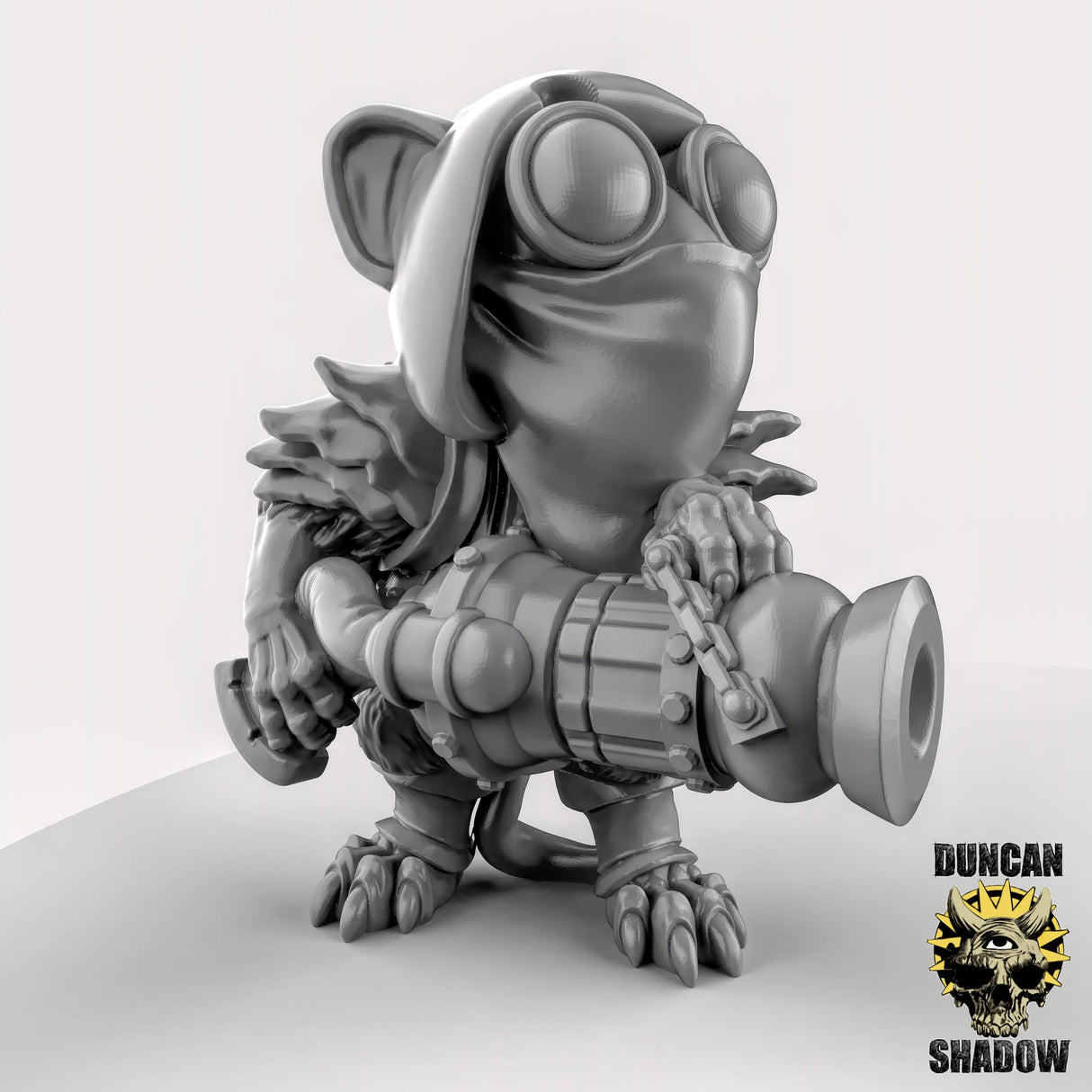 Mouse Folk Weapon Team Miniature | left - Tabletop RPG & D&D miniature. Perfect for wargaming & collectors