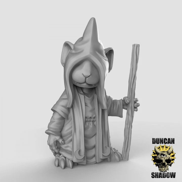 Mouse Shadow Cultist Miniature | A - Tabletop RPG & D&D miniature. Perfect for wargaming & collectors