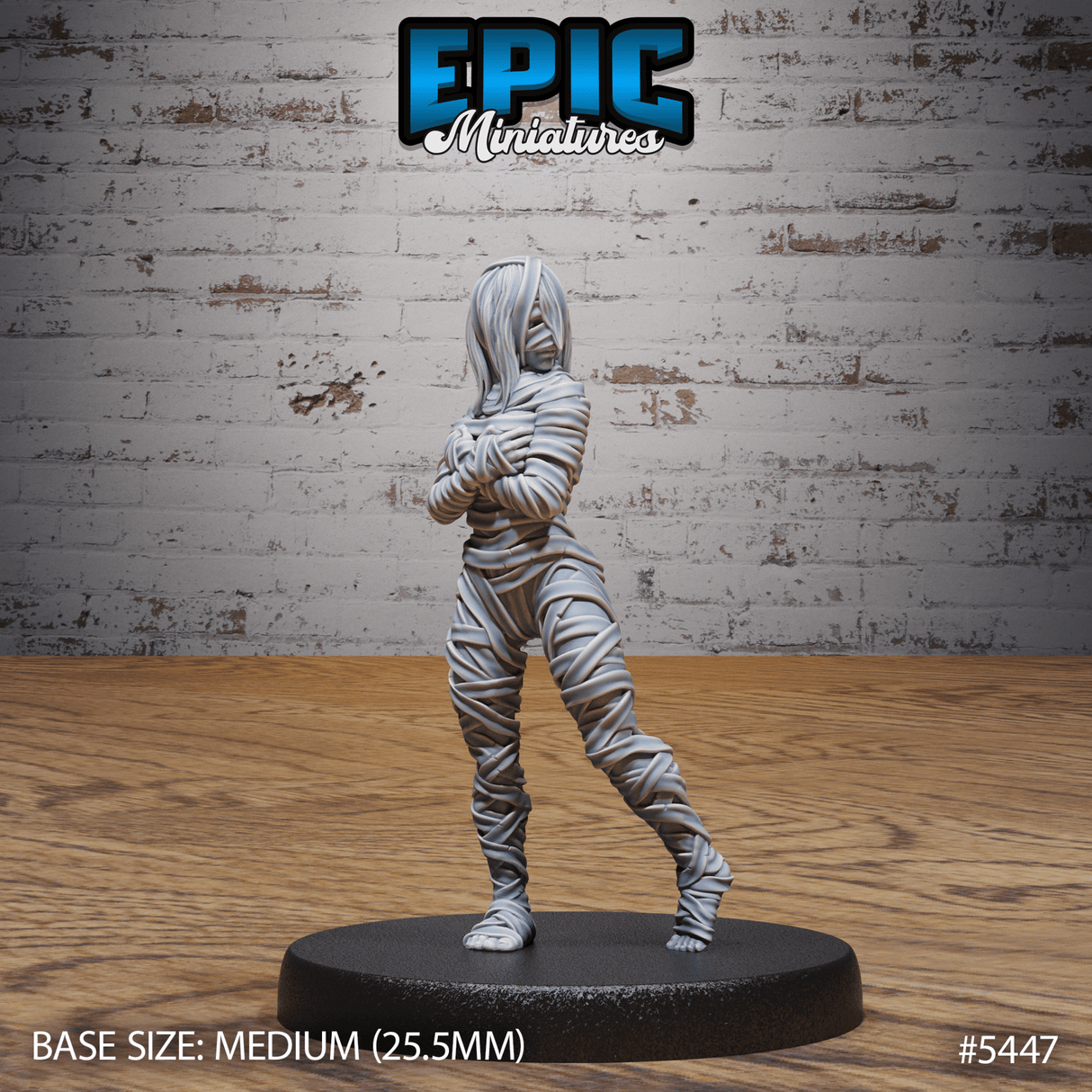 Mummy Army Miniature | C - Tabletop RPG & D&D miniature. Perfect for wargaming & collectors