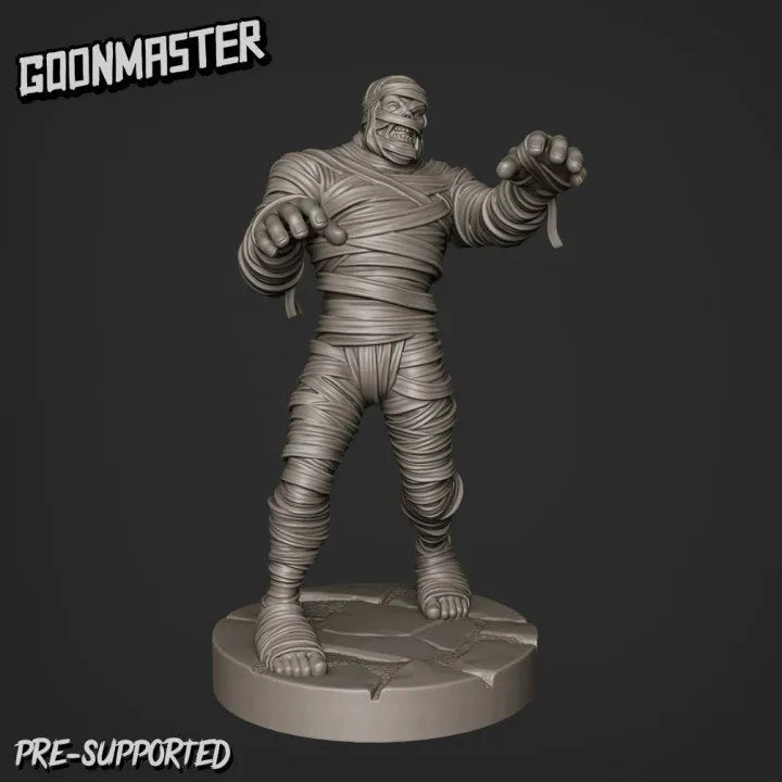 Mummy Lord Miniature | A - Tabletop RPG & D&D miniature. Perfect for wargaming & collectors