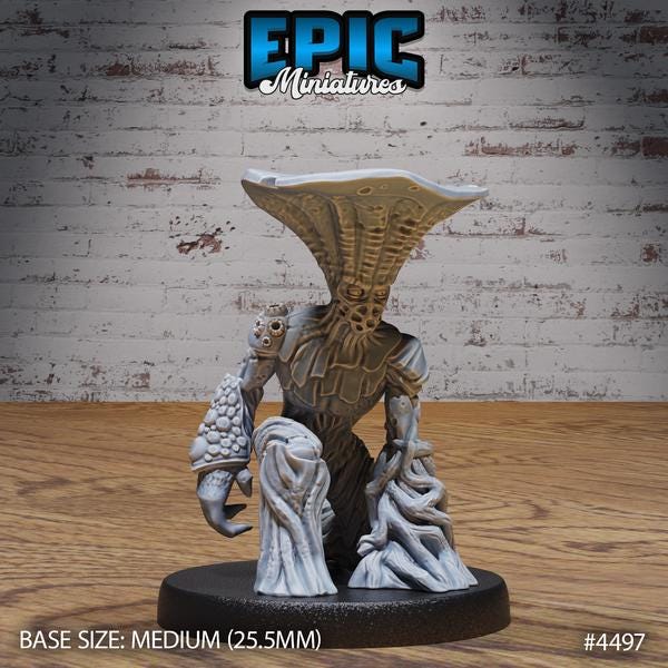 Mushroom Folk Miniature | 4497 - Tabletop RPG & D&D miniature. Perfect for wargaming & collectors