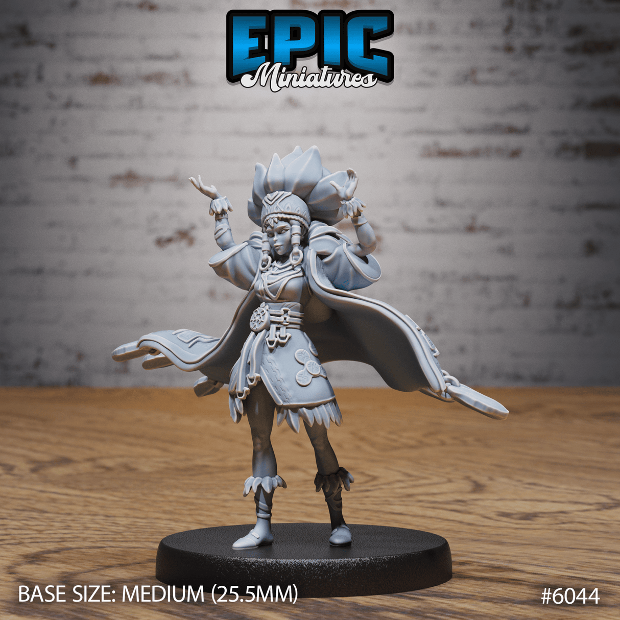 Native indian Princess Miniature | 6044 - Tabletop RPG & D&D miniature. Perfect for wargaming & collectors