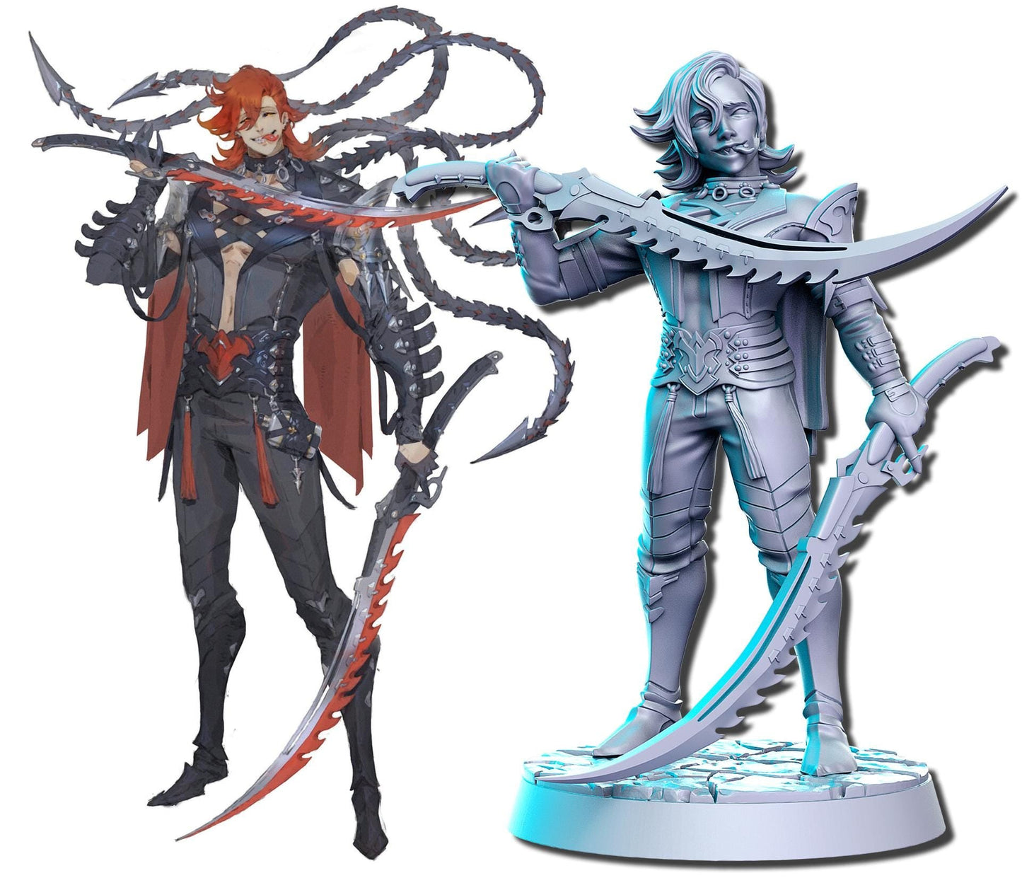 Neo warrior Anime warriors Miniature - Warrior 4 - 32mm