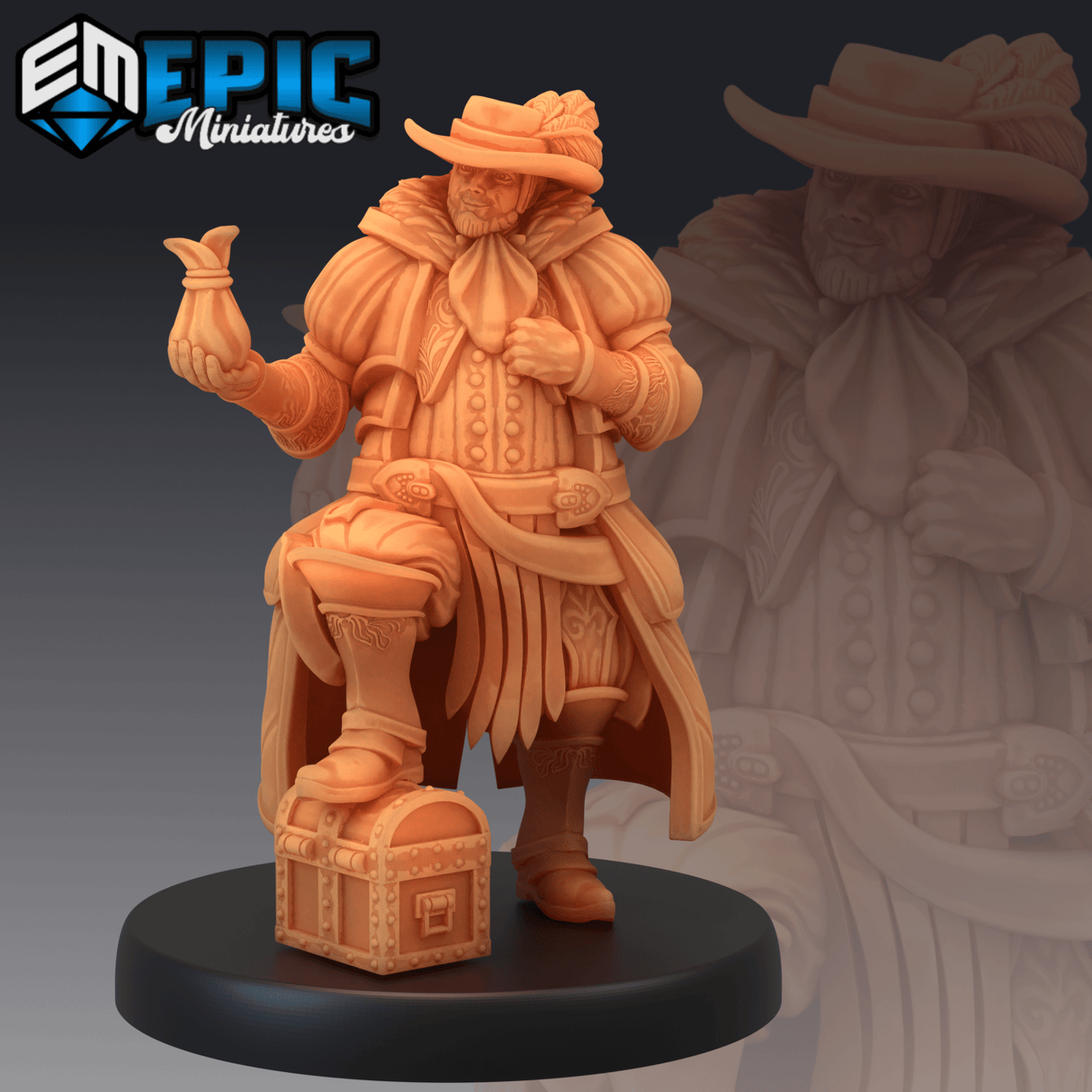 Noble Merchant Miniature | A - Tabletop RPG & D&D miniature. Perfect for wargaming & collectors