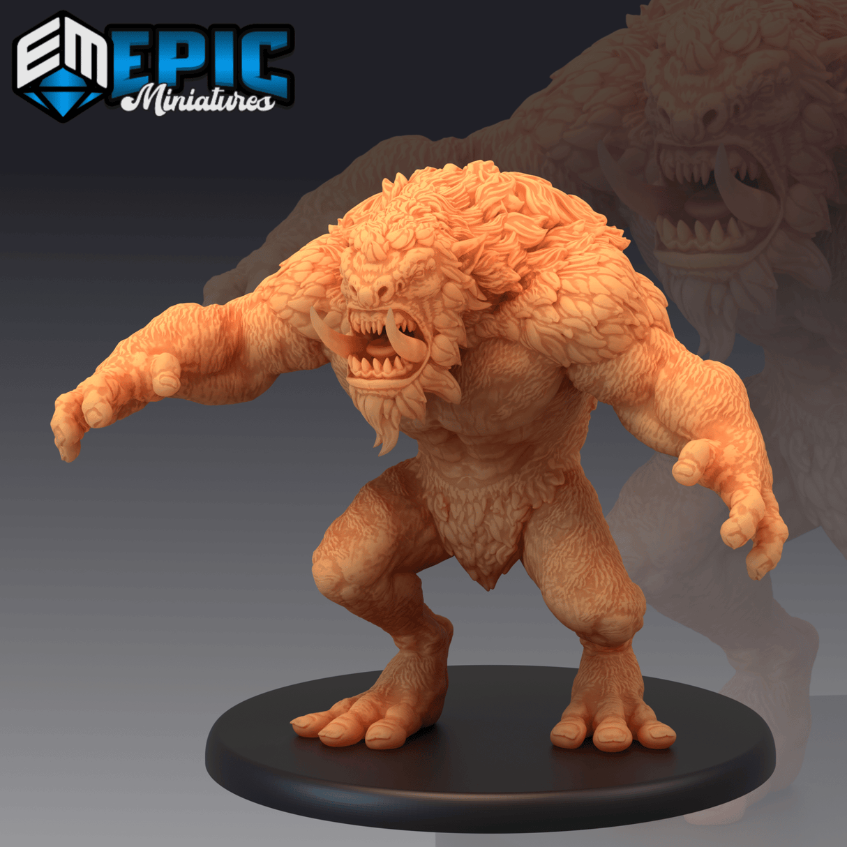 Norse Troll Miniature | A - Tabletop RPG & D&D miniature. Perfect for wargaming & collectors