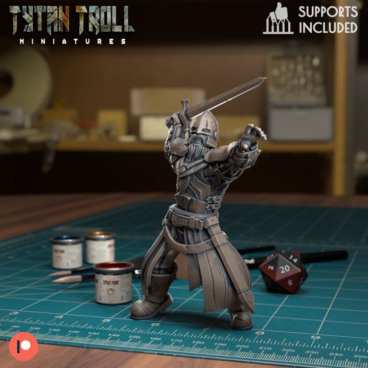 Northern Guards Miniature | D - Tabletop RPG & D&D miniature. Perfect for wargaming & collectors