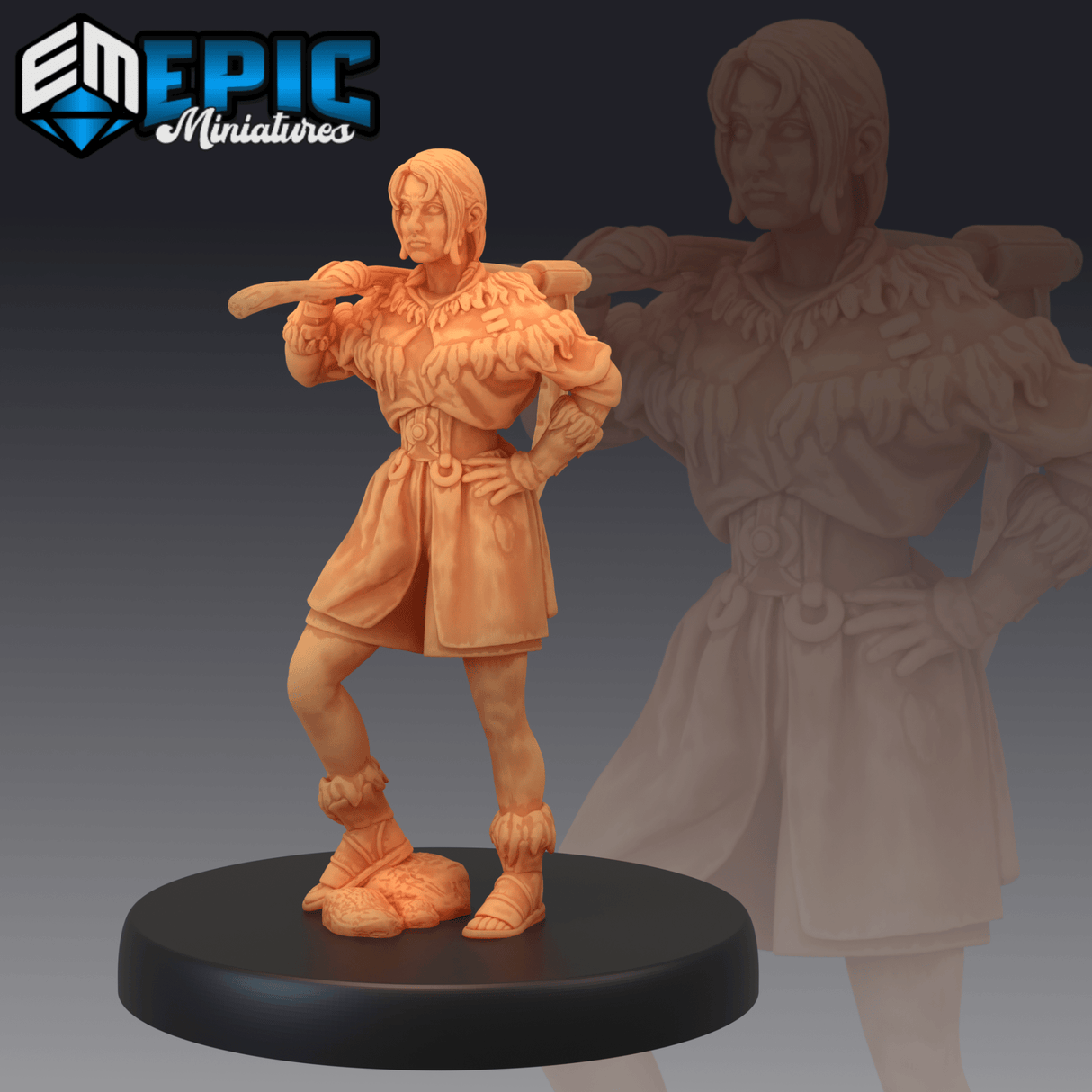 Npc Bundle Miniature | 2 - Tabletop RPG & D&D miniature. Perfect for wargaming & collectors