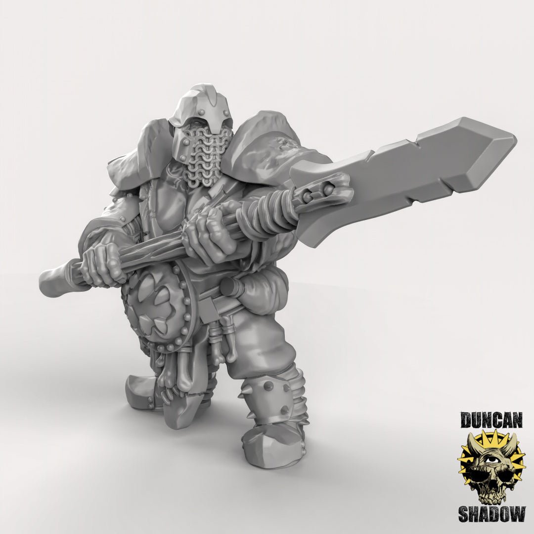 Ogre boss Miniature | C - Tabletop RPG & D&D miniature. Perfect for wargaming & collectors