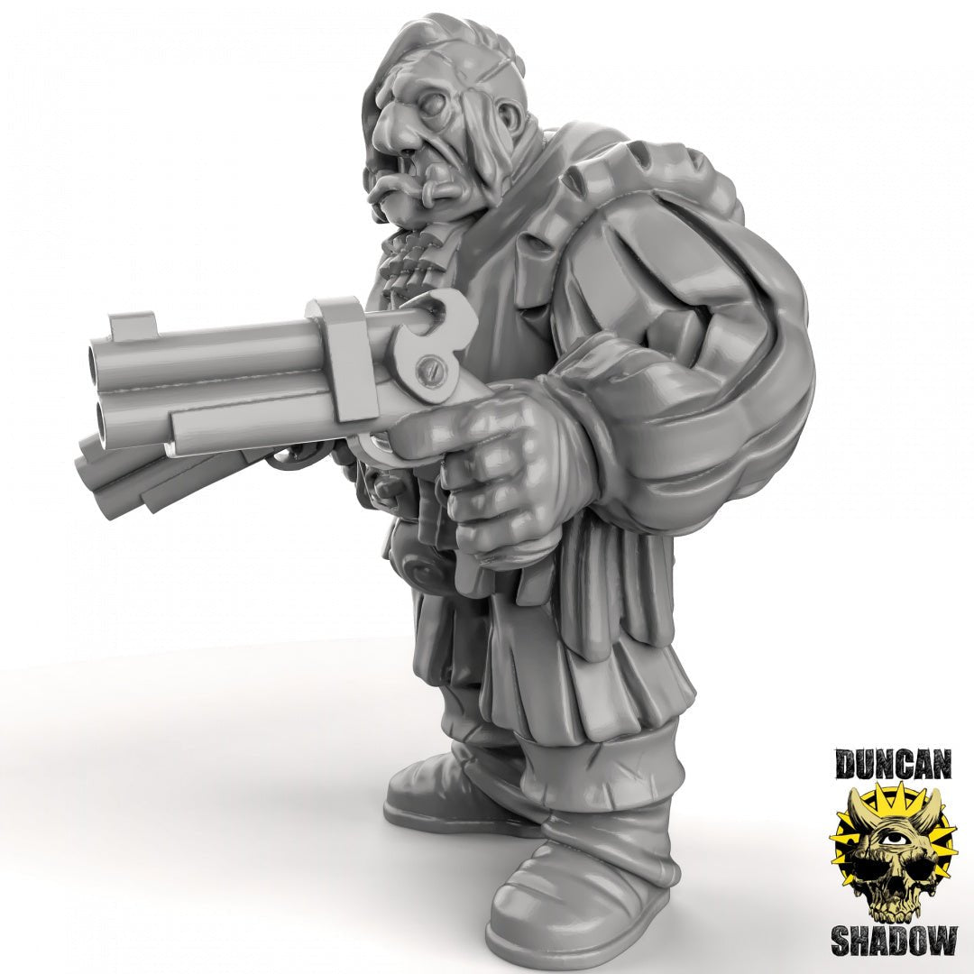 Ogre with Guns Miniature | A - Tabletop RPG & D&D miniature. Perfect for wargaming & collectors