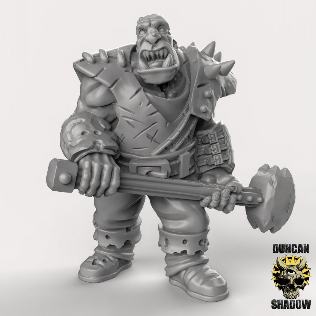 Ogre with twohanded weapons Miniature | B - Tabletop RPG & D&D miniature. Perfect for wargaming & collectors