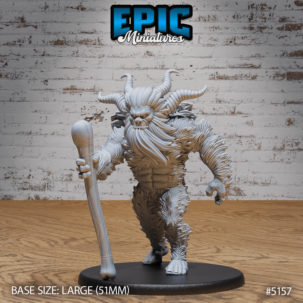 Old Yeti Miniature | A - Tabletop RPG & D&D miniature. Perfect for wargaming & collectors