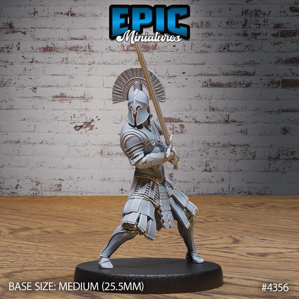 Olympian Soldier Miniature | 4356 - Tabletop RPG & D&D miniature. Perfect for wargaming & collectors