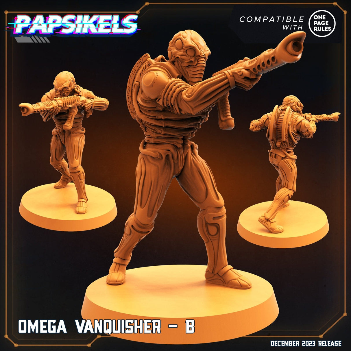 Omega Vanquisher Miniature | Vanquisher B - Tabletop RPG & D&D miniature. Perfect for wargaming & collectors