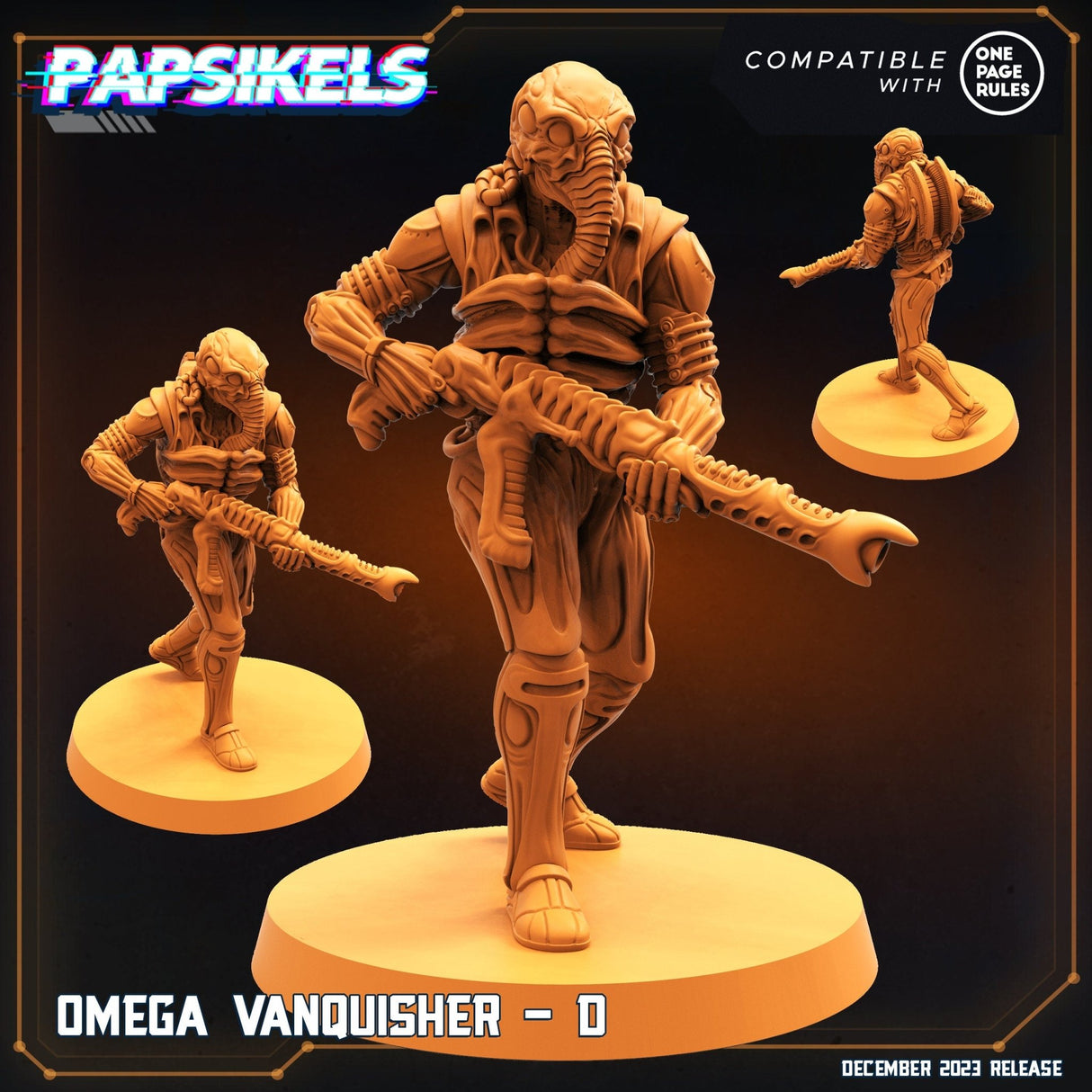 Omega Vanquisher Miniature | Vanquisher D - Tabletop RPG & D&D miniature. Perfect for wargaming & collectors