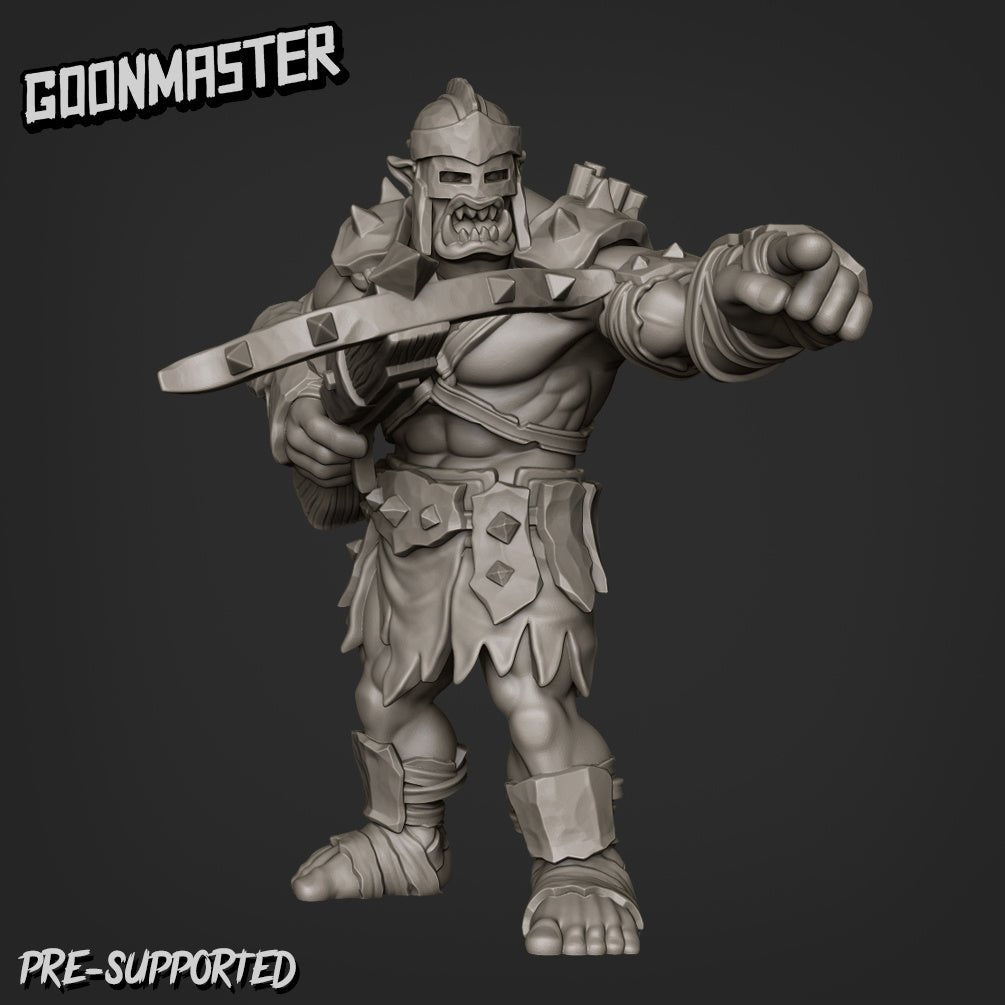 Orc Fighter Miniature - C - 32mm