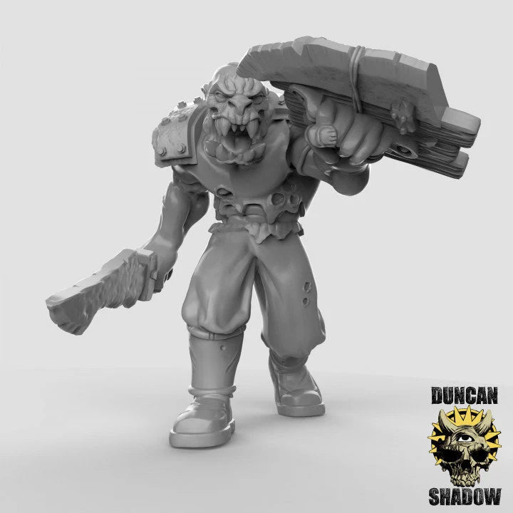Orc Miniature | C - Tabletop RPG & D&D miniature. Perfect for wargaming & collectors