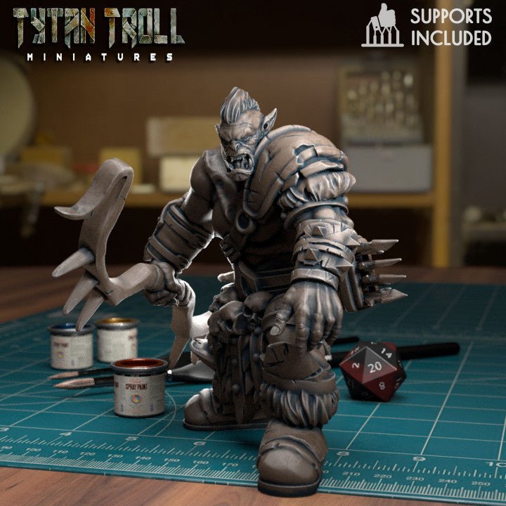 Orc Raiders Miniature | A - Tabletop RPG & D&D miniature. Perfect for wargaming & collectors